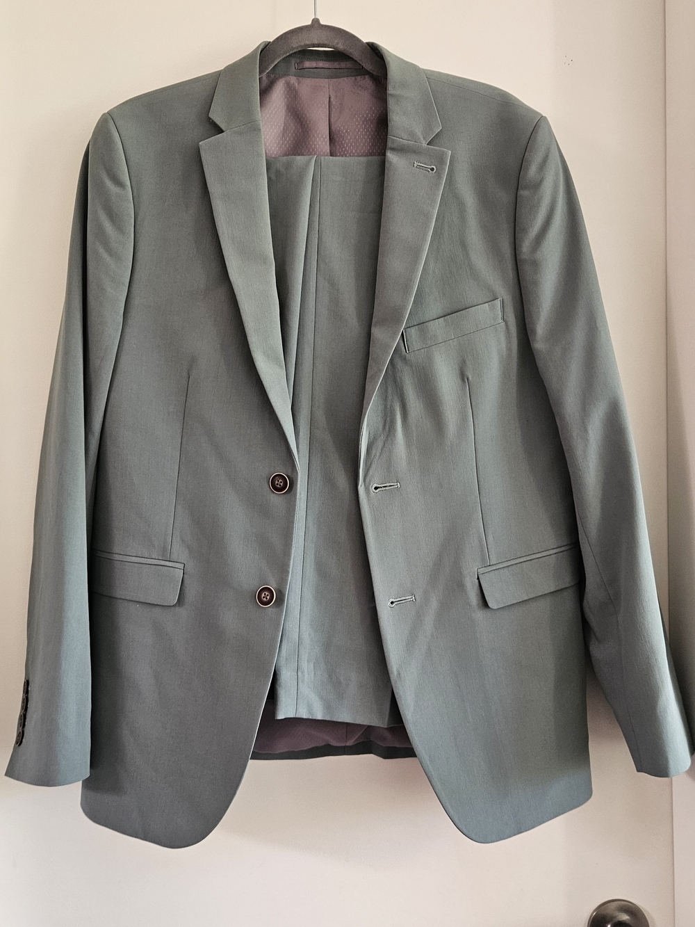 Men's Tailored Sage Green Suit Blazer